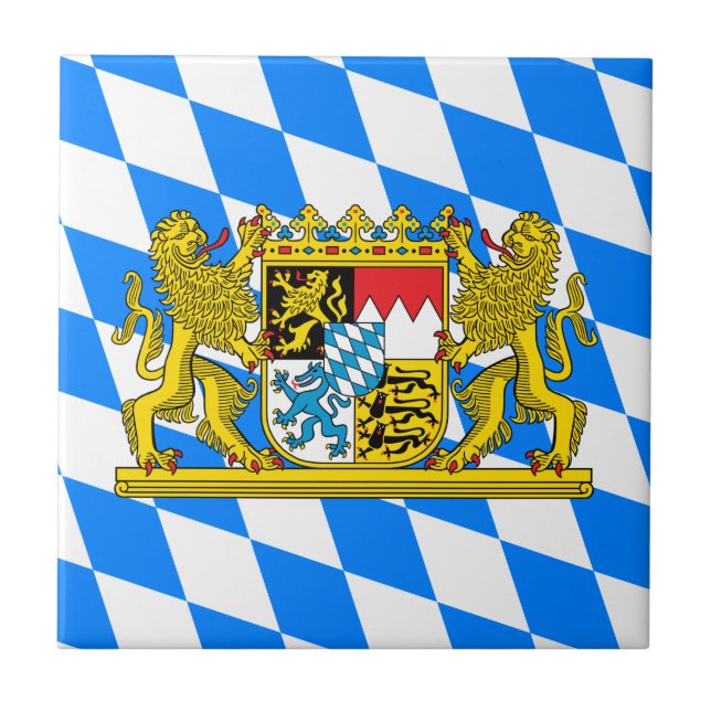 Bayern-Wappen Fliese (Vorderseite)