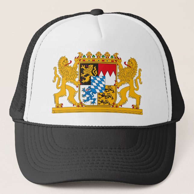 Bayern-Wappen Hut Truckerkappe (Vorderseite)
