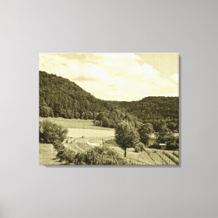 Bayerndruck auf Leinwand