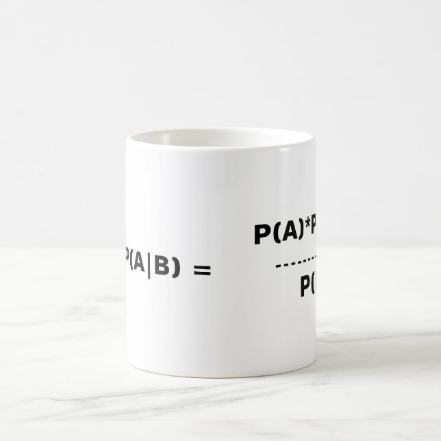 Bayes-Theorem-Tasse Kaffeetasse (Mittel)