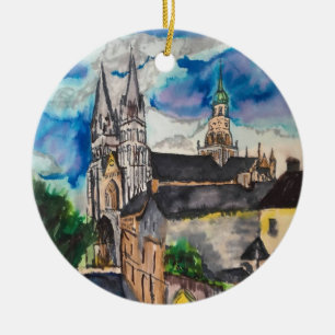 Bayeux Cathedral Frankreich Keramik Ornament