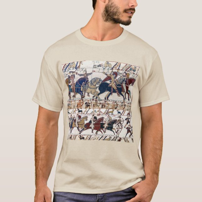BAYEUX STEUER 1066 NORMAN KNIGHTS AND ARCHERS T-Shirt (Vorderseite)