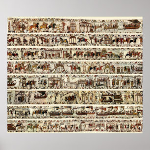 BAYEUX STEUER 1066 Schlacht von Hastings Poster