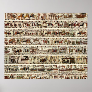 BAYEUX STEUER 1066 Schlacht von Hastings Poster