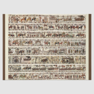 BAYEUX STEUER 1066 Schlacht von Hastings Seidenpapier