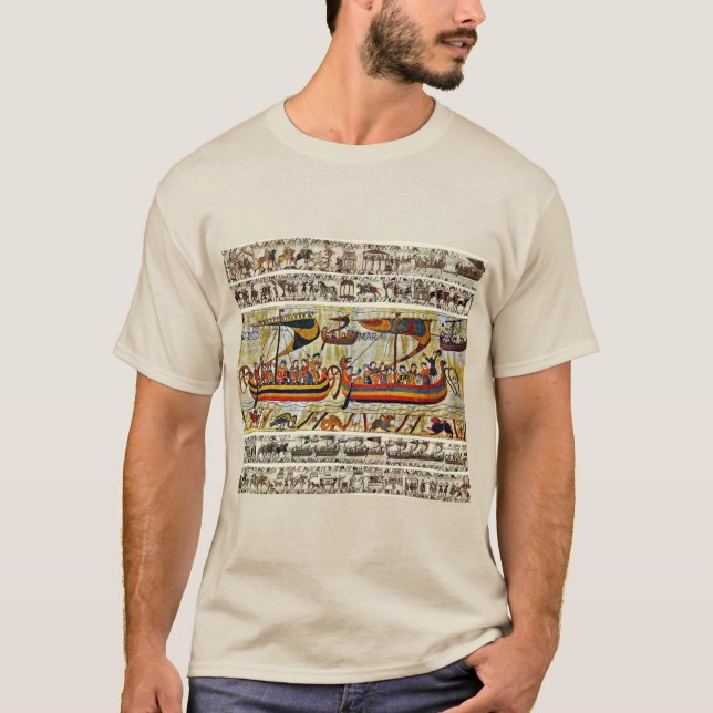 BAYEUX STEUERN 1066 FAHRSCHIFFE T-Shirt (Vorderseite)