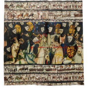 BAYEUX STEUERN 1066 Tod von König Harold Duschvorhang