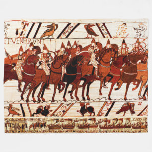 BAYEUX STEUERN NORMAN ARMY, KNIGHTS HORSEBACK FLEECEDECKE