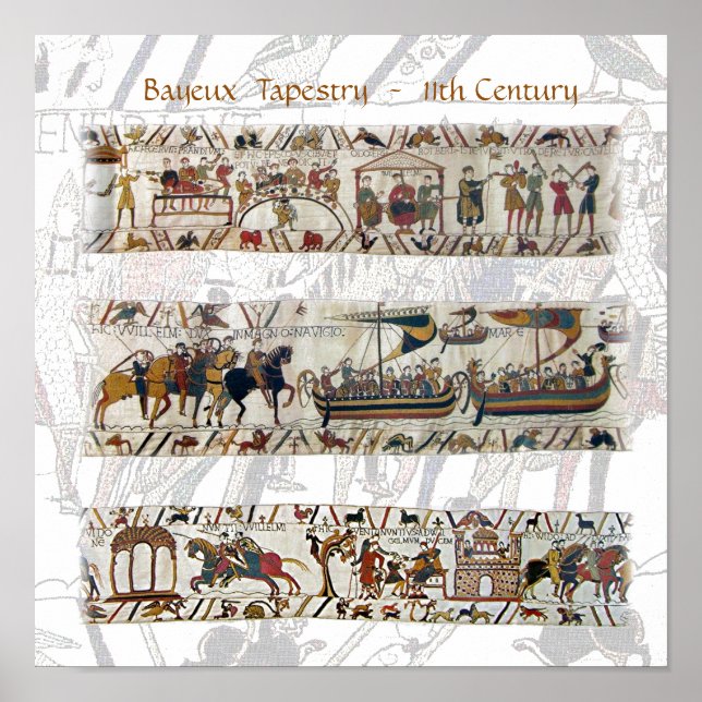 Bayeux Tapestry 11. Jahrhundert Poster (Vorne)
