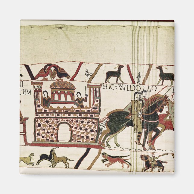 Bayeux Tapestry Earl Harold an Herzog von Normandi Magnet (Vorne)