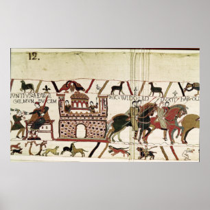 Bayeux Tapestry Earl Harold an Herzog von Normandi Poster