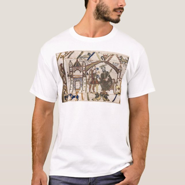 Bayeux Tapestry. Edward der Professor. T-Shirt (Vorderseite)