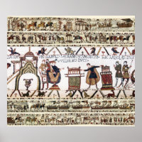BAYEUX TAPESTRY Harold Eid zum Heiligen Relikt
