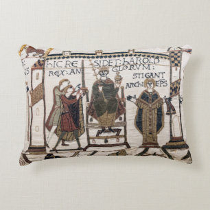 Bayeux Tapestry - King Harold Coronation Dekokissen