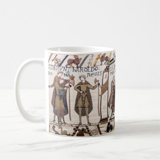 Bayeux Tapestry - King Harold Coronation Kaffeetasse (Links)