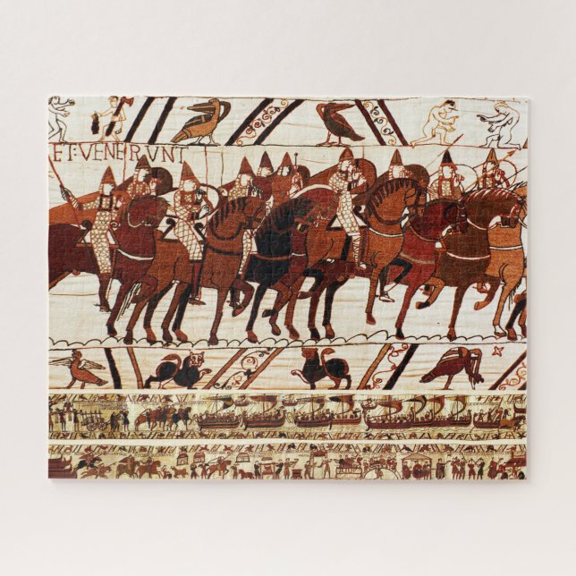 BAYEUX TAPESTRY NORMAN ARMY, KNIGHTS HORSEBACK JI PUZZLE (Horizontal)