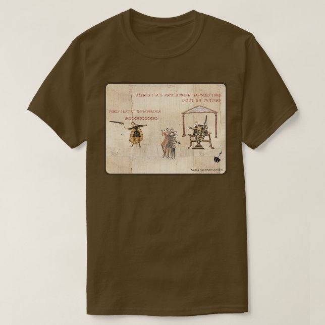 Bayeux Tapestry Saxon Skywalker T-Shirt (Design vorne)