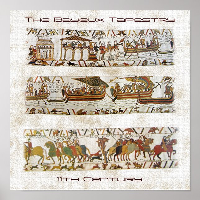 Bayeux Tapestry Scene Poster (Vorne)