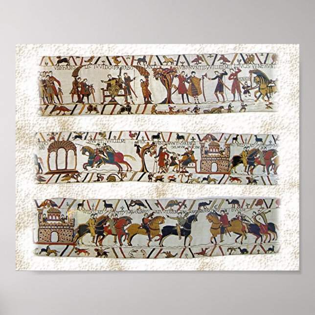 Bayeux Tapestry Scene Poster (Vorne)