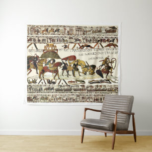 BAYEUX TAPESTRY Wilhelm bei Mont Saint-Michel Wandteppich