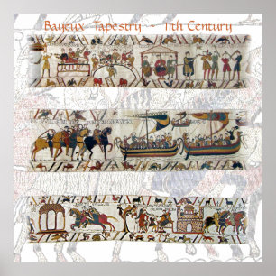 Bayeux-Tapisserie11. jahrhundert Poster