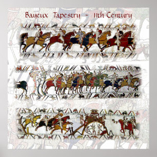 Bayeux-Tapisserie11. jahrhundert Poster