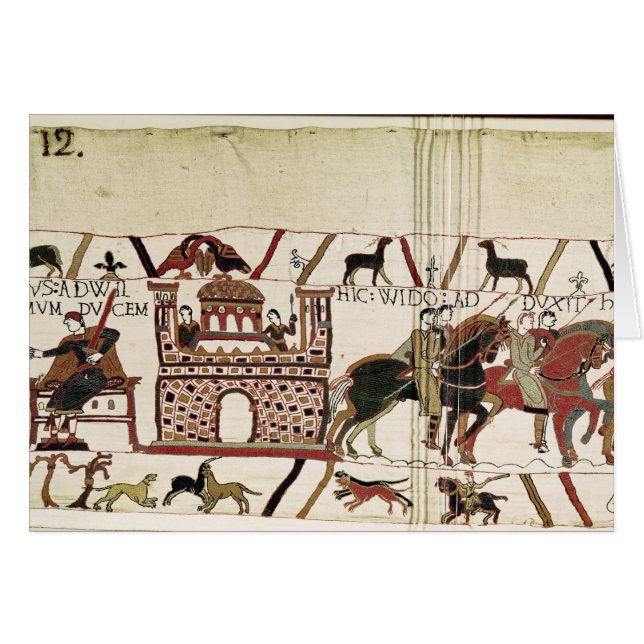 Bayeux-Tapisserie-Graf Harold zu Herzog von (Vorderseite (Horizontal))