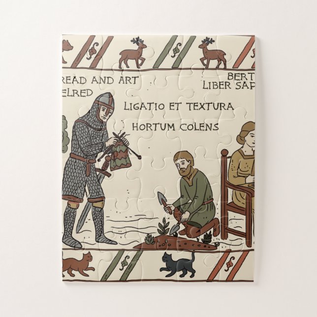 Bayeux-Teppich Parodie Puzzle (Vertikal)