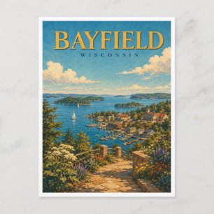 Bayfield Wisconsin Apostle Islands GeoSaga Postkarte