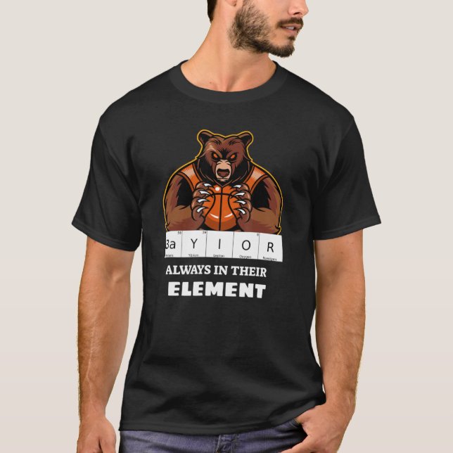 Baylor immer in ihrem Element Science Basketball T-Shirt (Vorderseite)