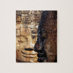 Bayon Angkor Königreich Kambodscha zugewandt Puzzle
