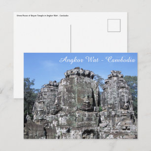 Bayon-Tempel in Angkor Wat - Kambodscha Postkarte
