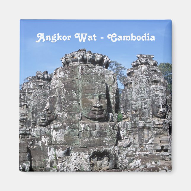 Bayon Temple in Angkor Wat - Kambodscha Magnet (Vorne)
