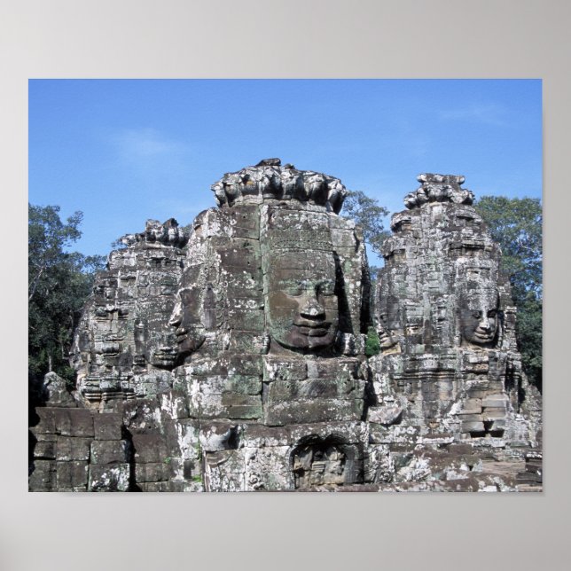 Bayon Temple in Angkor Wat - Kambodscha Poster (Vorne)