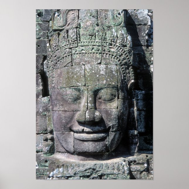 Bayon Temple in Angkor Wat - Kambodscha Poster (Vorne)