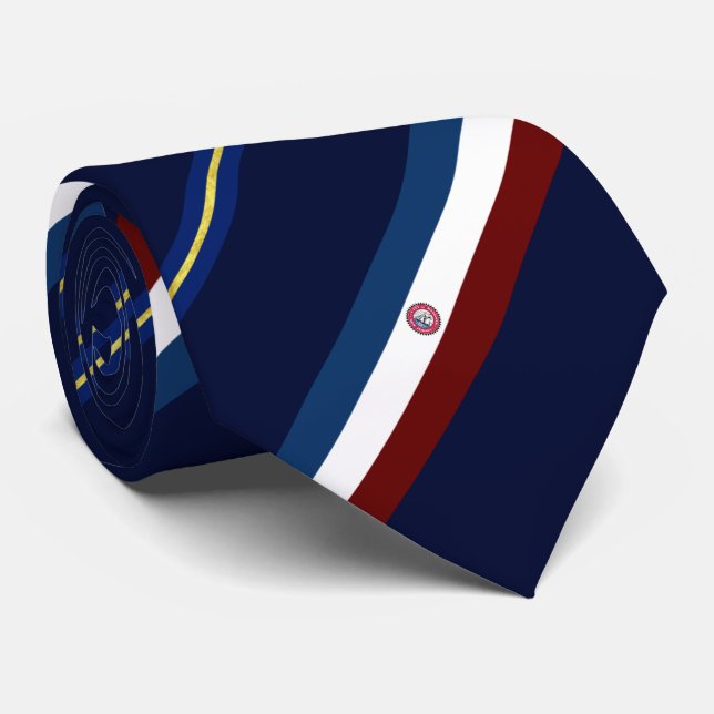 Bayonne (New Jersey) Stadtflagge Neck Tie Krawatte (Gerollt)