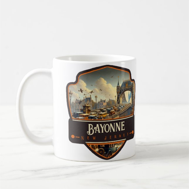Bayonne, New Jersey | VINTAG Kaffeetasse (Links)