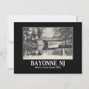 Bayonne NJ Morris Kanal 1910er Jahre Postkarte