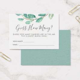 Bayou Botanicals Baby Dusche | Guessing Game