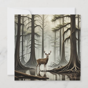 Bayou Deer Feiertagskarte