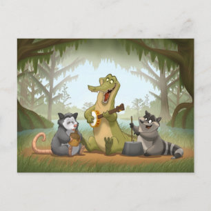 Bayou Jug Band Postcard Postkarte