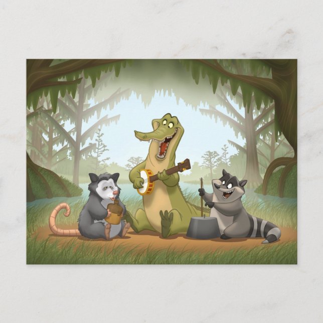 Bayou Jug Band Postcard Postkarte (Vorderseite)