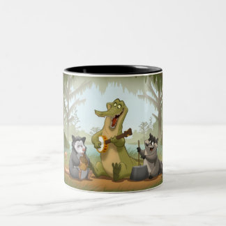 Bayou-Krug-Band-Tasse Zweifarbige Tasse