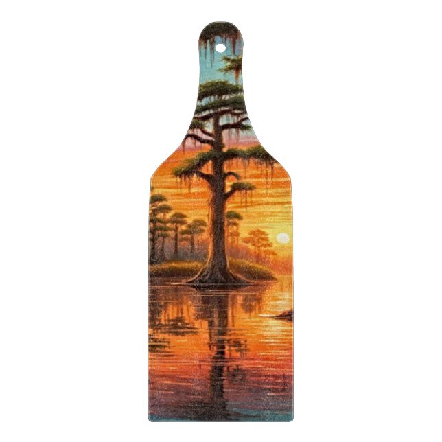 Bayou Sunset Schneidebrett (Vorderseite)