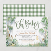 Bayou Swamp Baby Dusche Einladung