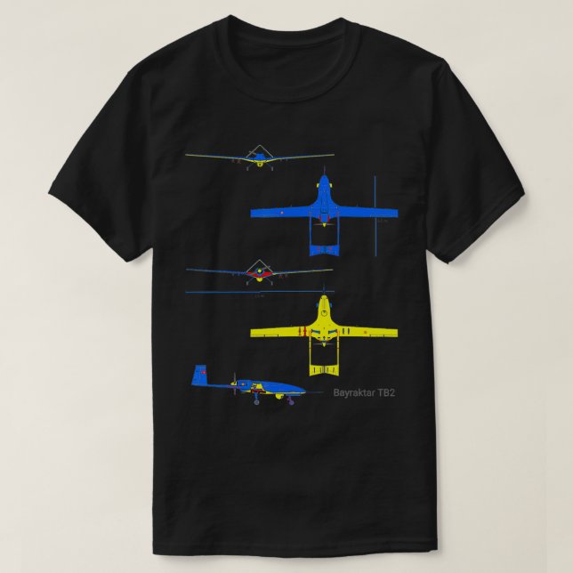 Bayraktar TB2 Bayraktar Drone T-Shirt (Design vorne)