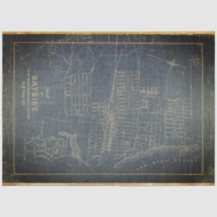 Bayside Blueprint 18lb Decoupage Sheet Seidenpapier