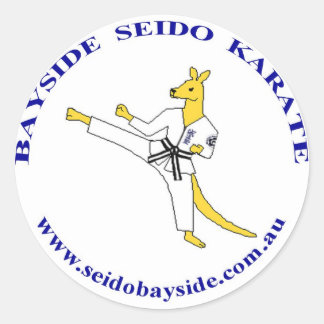 Bayside Kangaroo - Seido-Gi-Aufkleber Runder Aufkleber