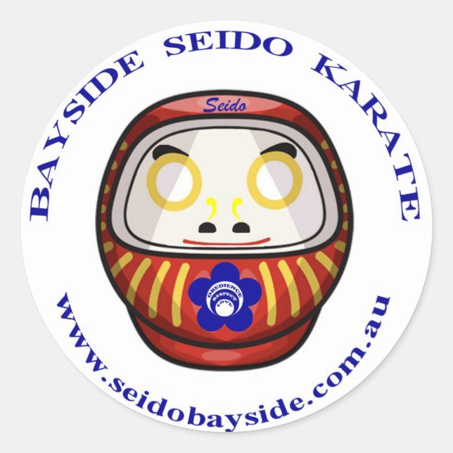 Bayside Seido Daruma Daishi Sticker (Vorderseite)