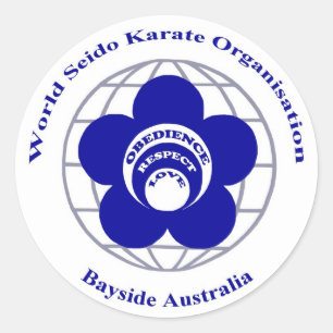 Bayside Seido Karate-Aufkleber Runder Aufkleber